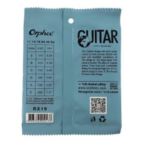 New Orphee RX19 11-50 Senar Gitar Elektrik Medium