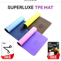 NEOSAVA MATRAS TPE YOGA MAT ANTI SLIP OLAHRAGA GYM DOUBLE LAYER 6mm
