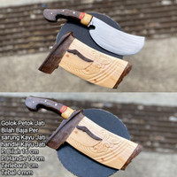 GOLOK PETOK KAYU JATI BAHAN PER