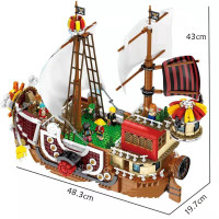 Mainan Brick SY 6299 One Piece Thousand Sunny Ship Mini Size SY6299