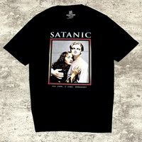 Kaos 【COD】Tshirt Morrow Satanic You Jump, I Jump, Remembe? Tidur pendek Fashion Hardworking T shirt TOP kaos