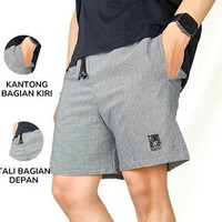 Celana pendek simple pria wanita macam warna bahan katun pe All Size