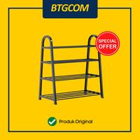 RAK SEPATU 4 SUSUN BAJA BONBOX BFS701 MULTIFUNGSI ANTI KARAT SHOE RACK STEEL