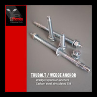 TRENDY TRUBOLT M8X100 / WEDGE ANCHOR M8X100 CARBON STEEL ZINC PLATED TRENDY