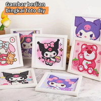 Sanrio Cinnamoroll Diamond Painting Kit Kamar Anak Anak Lukisan berlia
