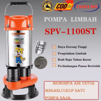 Pompa Celup Air Kotor 1100W Stainless  Submersible Pump  2inch TSOLUMY Pompa Kolam lkan / Banjir