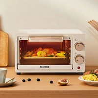 Samono SW-EOG12 BEIGE Oven Elektrik Listrik 12L Pemanas Tabung Ganda 750W Samono Oven Elektrik Listrik SW- EOG12  Oven Elektrik