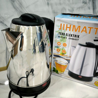 Teko Listrik Pemanas Air Stainless Steel 1.8L Kettle Elektrik