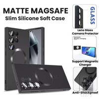 MATTE CASE FOR SAMSUNG S21 S22 S23 ULTRA PLUS MAGSAFE CASING PREMIUM