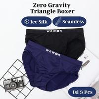 (3 Pcs) Wowon Triangle Men Boxer / Trunk (Celana Dalam Segitiga Pria) Harga Special