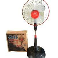 STANDFAN QQ 16INC KAKI BULAT KOTAK KIPAS ANGIN BERDIRI QQ HITAM 16"