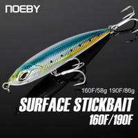 Umpan Popping Casting StickBait Noeby 9494 Floating Pencil Lure Umpan Pancing