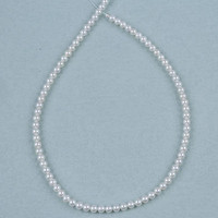 5-5.5mm White Color Freshwater Akoya Round Shape Pearl Strand For Jewellery Making