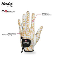 Birdie Sarung Tangan Glove Golf GL-26 Batik Gold