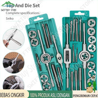 READY !! 8 pcs alat snai dan tap ulir dart mur baut alat die kualitas hand tap dan dies set tap die set ADA STOCK !!