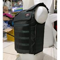 terlariss Rompi angin Rompi motor Paskah Hitam bodyvest POLISI hitam police
