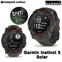 Garmin Instinct 3 SOLAR GPS Smartwatch- Garansi RESMI TAM