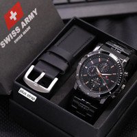 Jam Tangan Pria S359A Tanggal Aktif Rantai Stainless Free Box Ori , Tali Kulit & Batrai ( BISA COD )