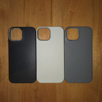 Softcase Iphone Case Grain Leather Texture With Camera Protect