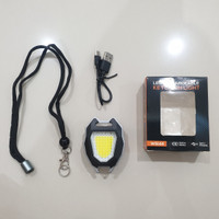 Keychain LED Kotak Dengan 3 Cahaya Warna Putih Kuning Merah Cob LED Bisa Buat Nyalakan Api Fire