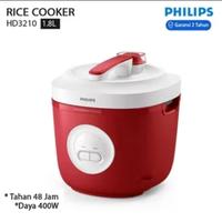 Philips Rice Cooker HD3210 / HD-3210 - Magic Com 3 in 1 Non Stik Kapasitas 1.8L Tahan Hingga 48 Jam