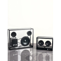 B-351 Creative Transparent Subwoofer Audio Home Room Desktop Decoration Acrylic Bluetooth Speaker Accessories USB AUX Socket