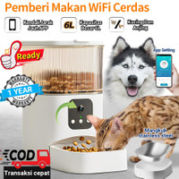Smart Wifi APP Automatic Pet Feeder Dispenser Makanan Otomatis Kucing Anjing Kontrol Jarak Jauh Smart Pet