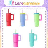TUMBLER BOTOL MIRIP SIMPLE MODERN TREK MULTICOLOUR 800ML MEWAH LUCU AESTHETIC