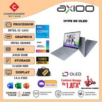 Laptop Axioo Hype R5 OLED intel  i5 1235 24GB 1TB SSD 14.0 Win 11 Garansi Resmi
