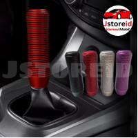 Knob/ Kepala Tuas Persneling/Gear Shift Mobil Bahan Alumunium Model Strip 13CM Multicolor