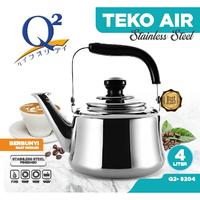 Teko Bunyi Q2 Jumbo Stainless Steel Kapasitas 4 liter Teko Siul Kapasitas Besar Q2 Teko air - TERMURAH!!!