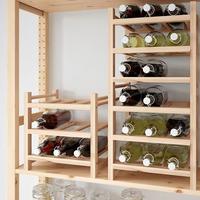 New Ikshutten, Rak Botol Anggur Isi 9 - Wine Rack - Kayu Solid Terbaik