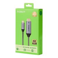 ROBOT Kabel USB Type c To HDMI RTCH02 HD Same Screen Sambungan HP ke TV 4K 30Hz