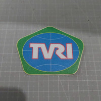 Sticker Brand TVRI Old Logo Stiker
