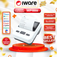 PRINTER KASIR BLUETOOTH THERMAL PORTABLE IWARE MP 8008 MP-80M ANDROID - MP-8008 MP8008