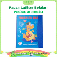 Papan Latihan Belajar Pecahan Matematika Magnetic Fraction Tiles Junerose