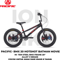 [READY STOCK] SEPEDA BMX 20 PACIFIC BATMAN MOVIE 3.0 TERBARU ANAK BOYS KIDS BIKE HITEN STEEL FRAME MURAH AWET TERBARU HI-TEN