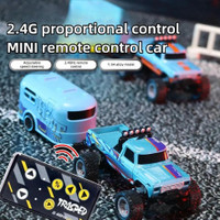 1/64 Variable Speed Racing Mini Remote Control Car Electric Four-wheel Drive Off-road Drift Car Alloy Cool Light Boy Racing Toy