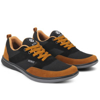 NEW Sepatu Sneaker Pria H 3614 Brand Hertz Sepatu Kets Kuliah Kerja Hangout Trendi Berkualitas Warna Hitam Tan