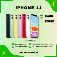 iPhone 11 64gb/128gb Fullset Second Like new Bergaransi Terpercaya