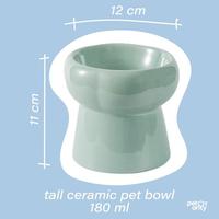 TERLARIS Ceramic Pet Bowl Tempat Makan Kucing Anjing Peliharaan Keramik READY