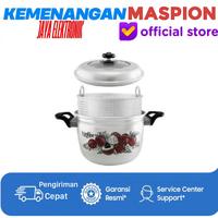 Panci - Steamer - Kukusan MASPION PGUNK22 - 22Cm + Tutup Kaca
