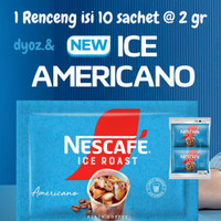 Kopi Nescafe Ice Roast Americano - 1 Renceng isi 10 sachet