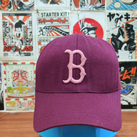 Topi caps baseball Pria dan Wanita By Mlb logo B
