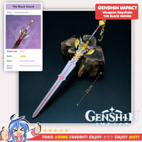 TERSEDIA GANTUNGAN KUNCI GENSHIN IMPACT THE BLACK SWORD PEDANG