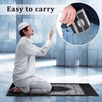 Sajadah Travel Kompas Kiblat Compass Prayer Mat Rug 100x60 Cm