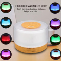 Sale Mini 500ml Essential Oil Diffuser Remote Control Aroma Diffuser USB Humidifier Desktop Air Humidifier with Colorful Night Lights