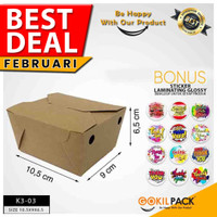 Lunch Box|Kotak Nasi|Rice Box|Food Pail|Kotak Makan|10.5x9x6.5|K3-03