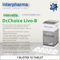 Best seller Intervetta LIVO-B Complete Liver Care For Cats & Dogs - Hepatic / Hepato Suplemen Hati (1 BLISTER 10 TABLET) Terlaris