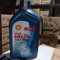 ''Terlaris" Oli Shell Helix Hx7 W-40 100% Asli Fully Synthetic Sn Plus 1 Liter Murah